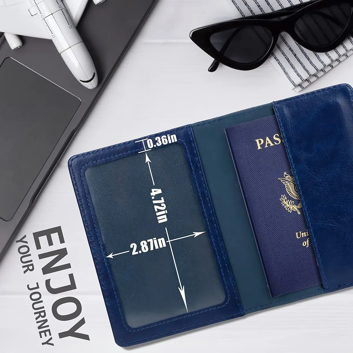couverture de porte-passeport, portefeuille essentiel de voyage, blocage rfid, étui pour cartes en cuir, indispensable pour voyage international, accessoire de voyage