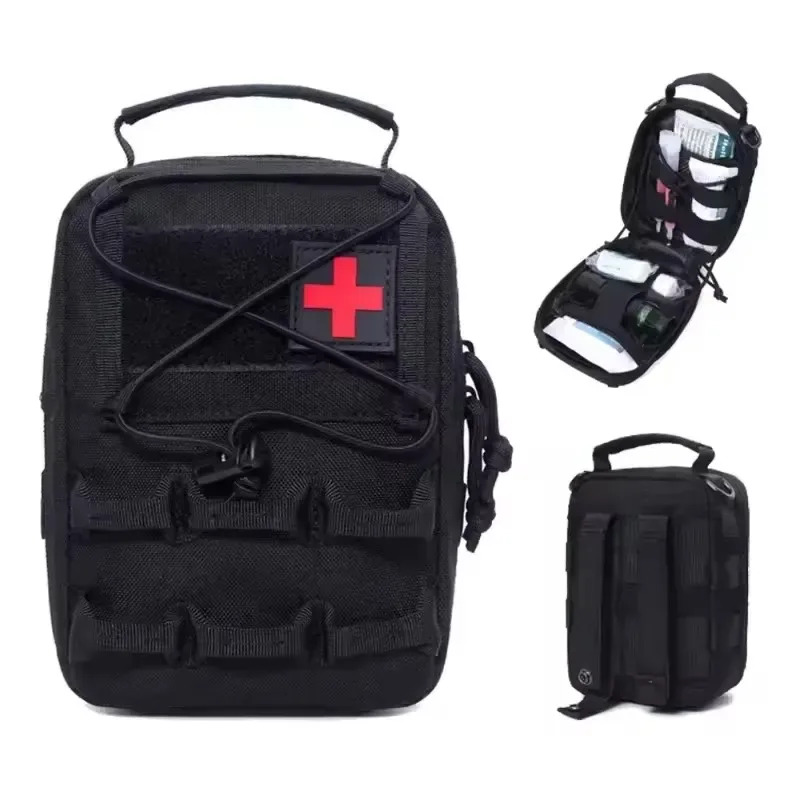 nouvelle pochette médicale edc, sac de survie en plein air, sac d'urgence emt, sac de ceinture, sac de camping, sac de chasse, sac tactique molle, trousse de premiers soins