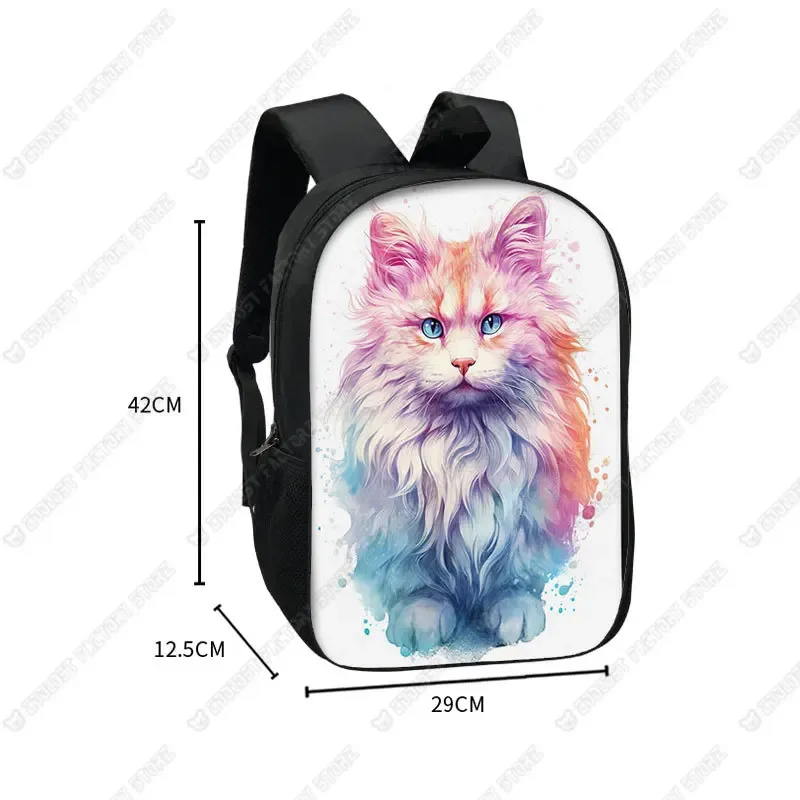 sac à dos chat mignon chat persan/siamese, sacs d'école pour enfants pour adolescents, chat britannique écossais, sacs à dos pour ordinateur portable, sac de livre chaton