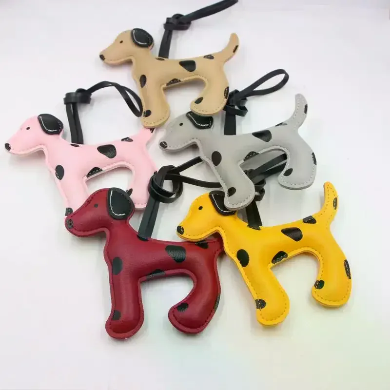  pendentif de sacs à bandoulière, breloque chien mignon, corde en cuir pour sacs à dos, accessoires de bricolage, cadeau idéal pour femmes