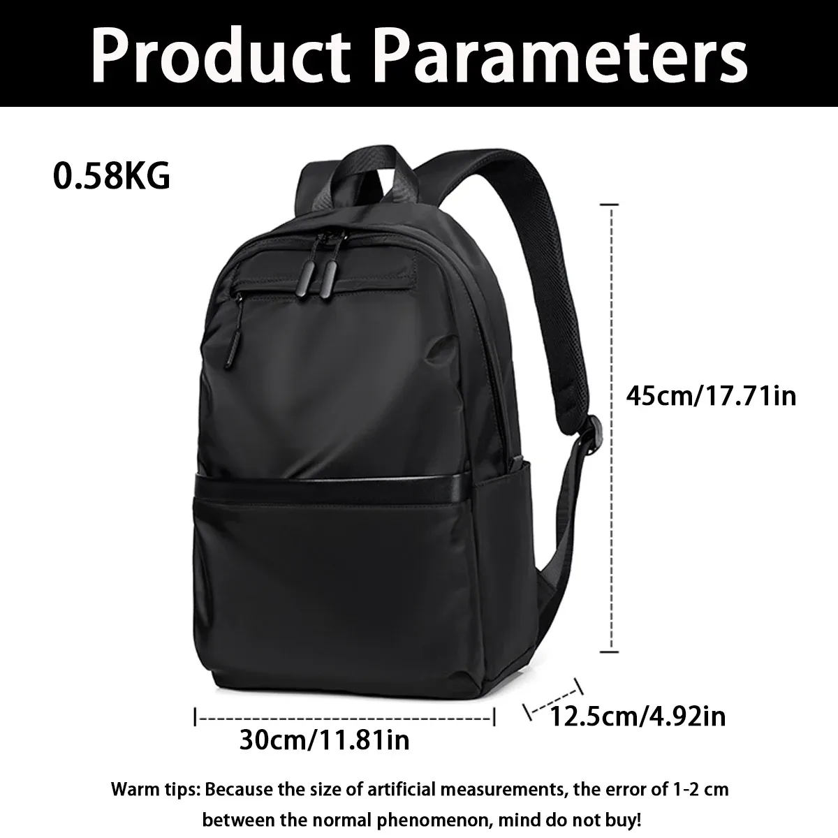 15.6 pouces hommes et femmes avec le même sac à bandoulière décontracté, sac d'ordinateur à bandoulière d'affaires léger, sacs à dos de voyage en tissu Oxford