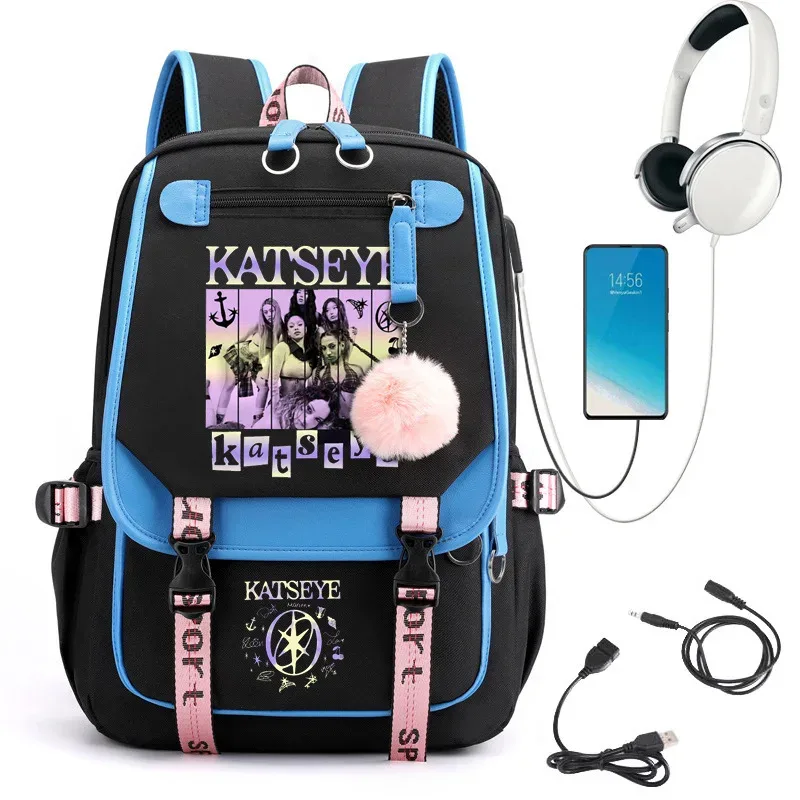 kayseye – sac à dos imprimé chao pour étudiants, sac d'école en toile de grande capacité, sac à dos de voyage de haute qualité pour garçons et filles