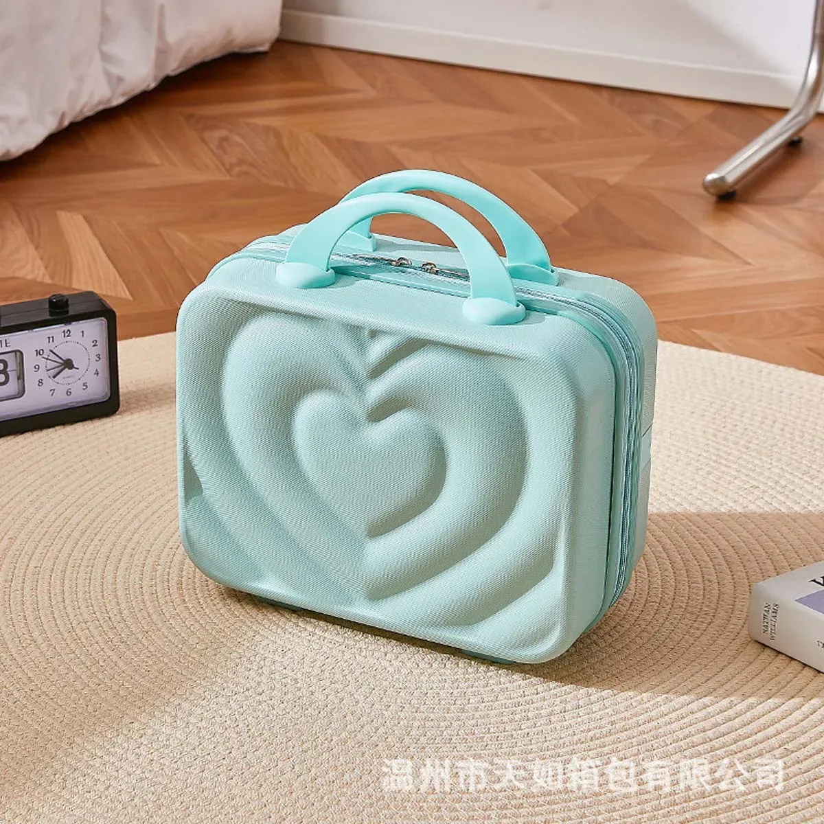 mini valise de maquillage de 14 pouces, assemblage de bagages, fixe, boîte à bonbons de mariage, rangement en gros, boîte-cadeau personnalisable