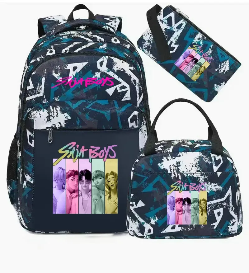 sacs d'école décontractés kpop demon hunter pour garçons et filles, sac à dos étanche de grande capacité pour ordinateur portable, sac à dos de voyage mochilas