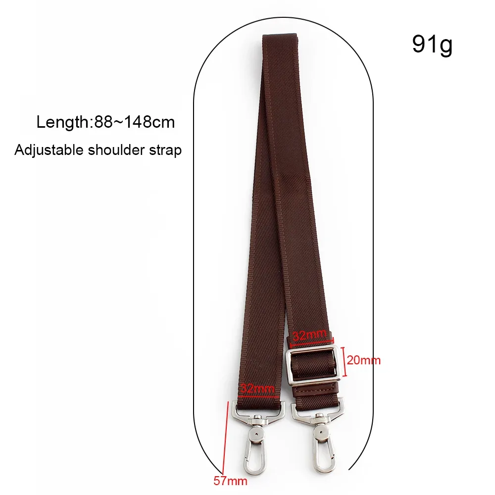sac à bandoulière épais et détachable pour hommes, 1 pièce, accessoires pour sac d'ordinateur, porte-documents durable, large bandoulière, accessoires de bricolage