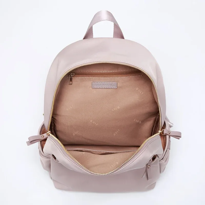 golf-sac à dos léger et élégant avec nœud pour femme, rose, mignon, petit sac à dos, sac à main pour femme, antivol, mode