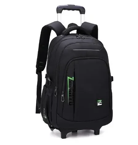sac à dos de chariot d'école pour garçons sac à bagages de chariot sac à dos d'école à roulettes pour adolescents garçons sac à dos d'école à roulettes sur roues