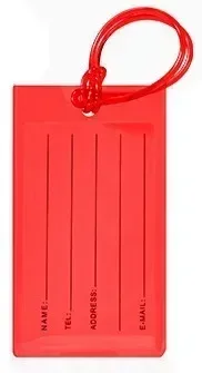 étiquette de bagage transparente en pvc souple, étiquette de bagage de valise mignonne, carte de bagage de voyage, étiquettes de sac, porte-carte d'identité, accessoires de voyage