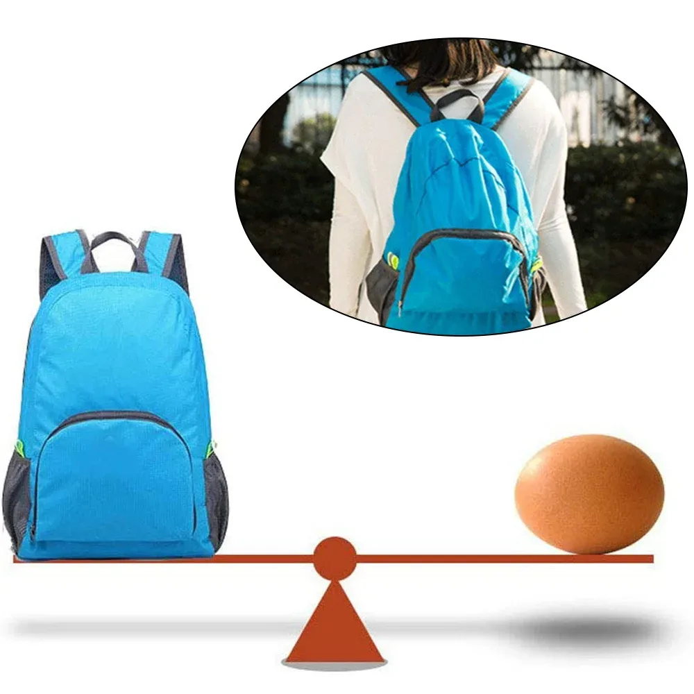 sac à dos pliable unisexe, sac de voyage léger à bandoulière, portable, randonnée en plein air, camping, sport, escalade, sacs organisateurs