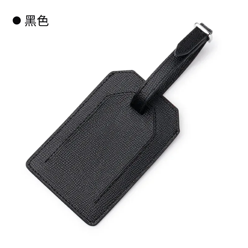 étiquette de bagage de voyage en cuir véritable pour hommes, lettres personnalisées, étiquette imbibée d'avion, étiquettes de valise, étiquette de chambre d'hôtel, mode, livraison directe