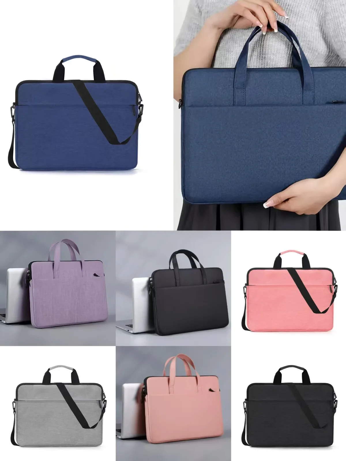 sac pour ordinateur portable de style professionnel, housse de protection pour ordinateur portable, pochette intérieure légère, sacoche pour ordinateur portable 14 pouces 13 pouces à porter à la main ou à l'épaule