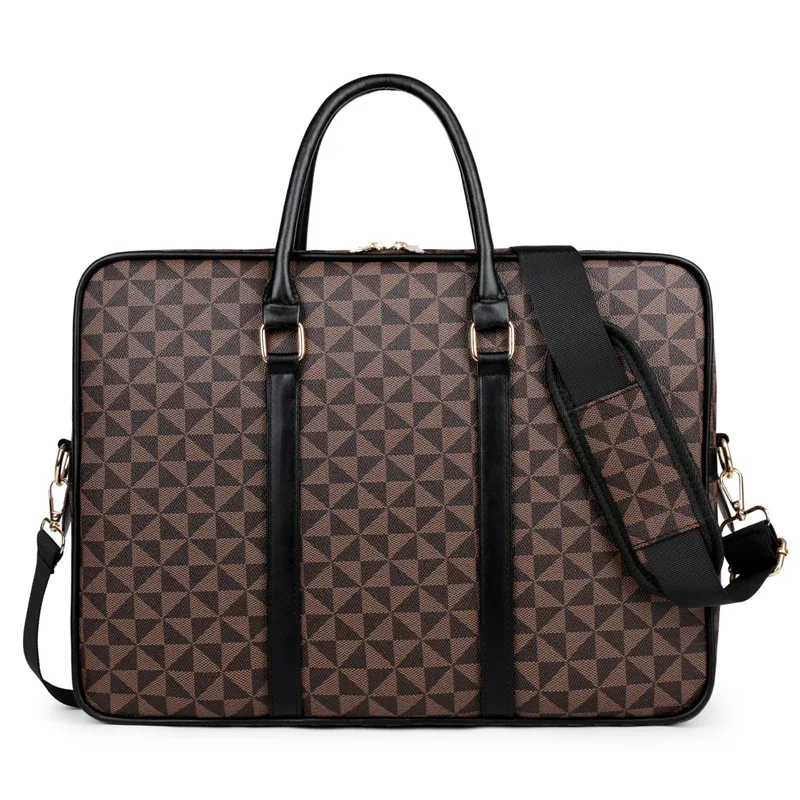 sac à main en cuir pu pour homme, mallette de luxe pour bureau, avocat, ordinateur portable, sac à bandoulière, sac de transport décontracté pour documents