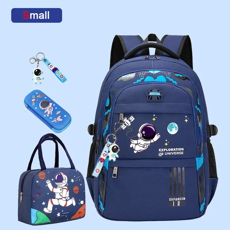 sac à dos d'école astronsominitié pour garçon, cartable étanche pour enfant du primaire