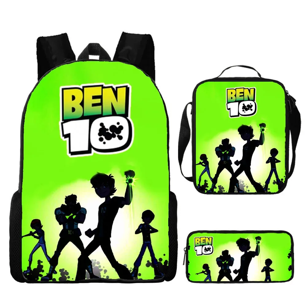 sac à dos hacker pour adolescents ben 10, sac à dos pour étudiants, sac à dos de dessin animé, sac à bandoulière pour stylos