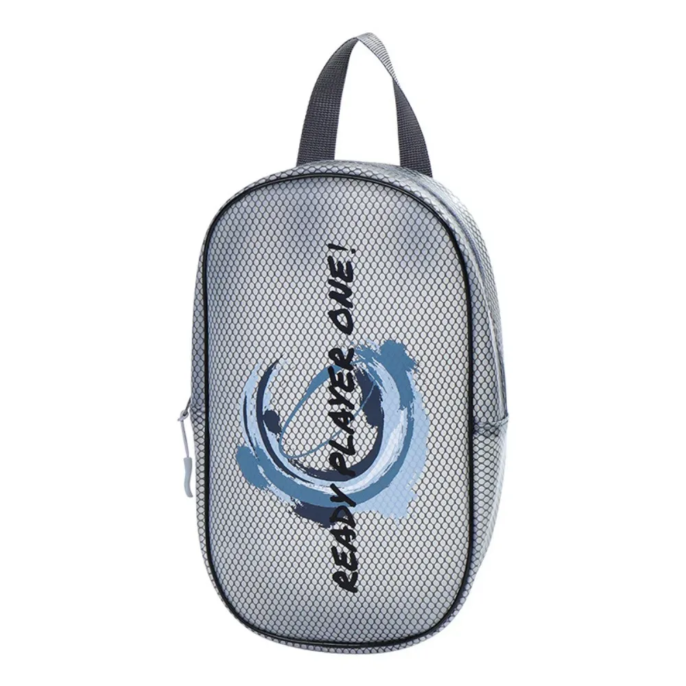 sac de rangement portable étanche avec fermeture éclair, grande capacité, sac à cosmétiques translucide, couleur unie, facile à nettoyer, sac de natation