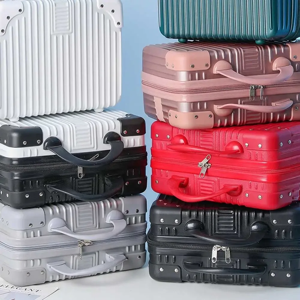 valise de voyage 14 pouces, mini trousse de toilette, bagage cabine pour femme - ventes flash