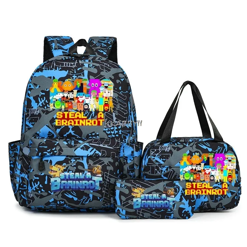 lot de 3 sacs à dos imprimés 67 six seven, style simple, légers, pour garçons et filles, sacs d'école amusants avec le numéro 67, sacs de voyage, mochilas