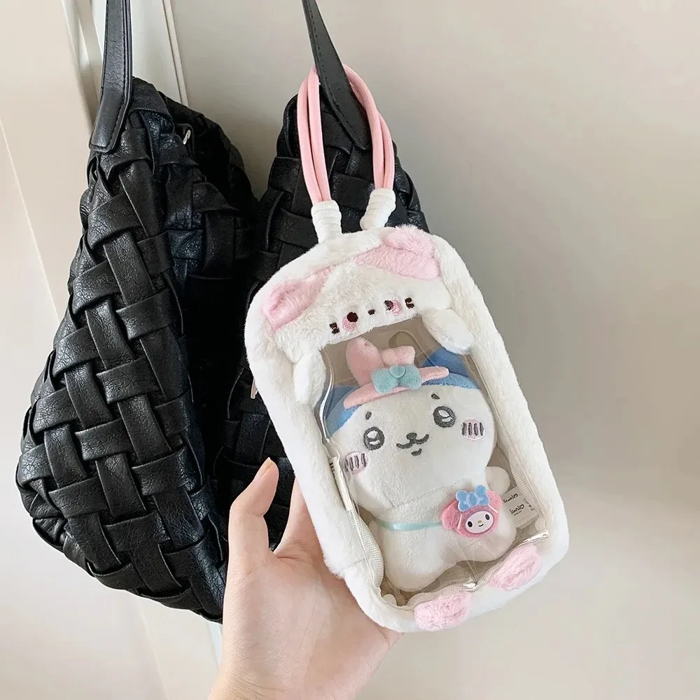 sac à dos de style ins pour étudiants, sac de présentation portable en forme de chiot et de chat de dessin animé kawaii avec pendentif