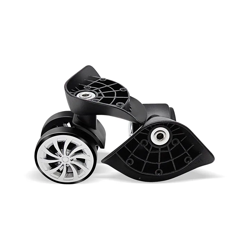 roue de remplacement a57 pour bagages, pivotante, universelle, noire, double rangée, pour valises a57-fsl