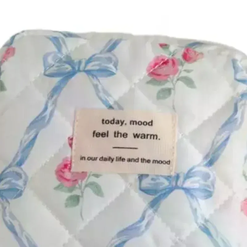 Trousse de maquillage pour étudiantes, sac de rangement pour cartes photo avec nœud doux, porte-clés Portable, sac pour pièces de monnaie, Mini sac de trucs mignon