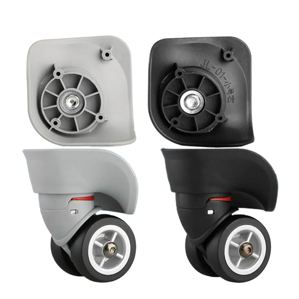 1 paire de roues de bagages de remplacement pour valises, réparation de roulettes à main A08, roues en caoutchouc silencieuses, pièces de chariot pour valise