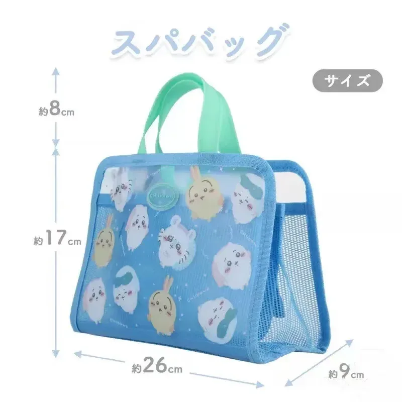 sac à main de grande capacité, motif dessin animé chiikawa, mignon, sac de rangement pour maquillage, sac de voyage, sac pour étudiantes et femmes, style kawaii