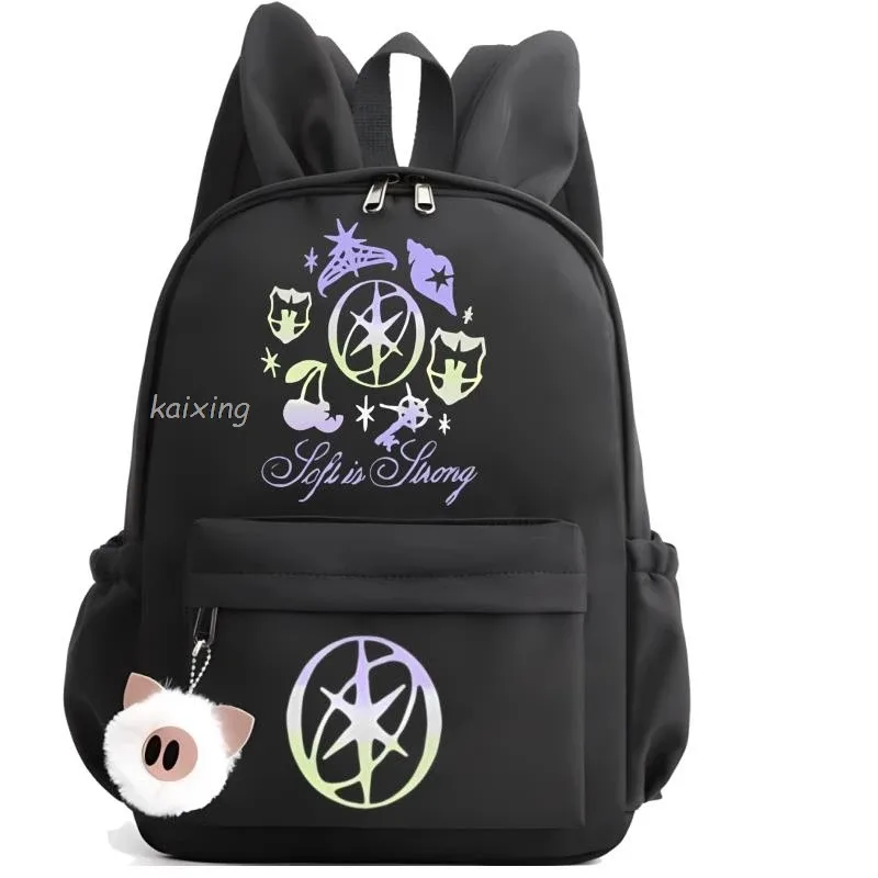 kawaii chaud katseye drôle impression sac à dos grande capacité sac d'école étudiant pochette d'ordinateur sac à dos scolaire pour étudiant