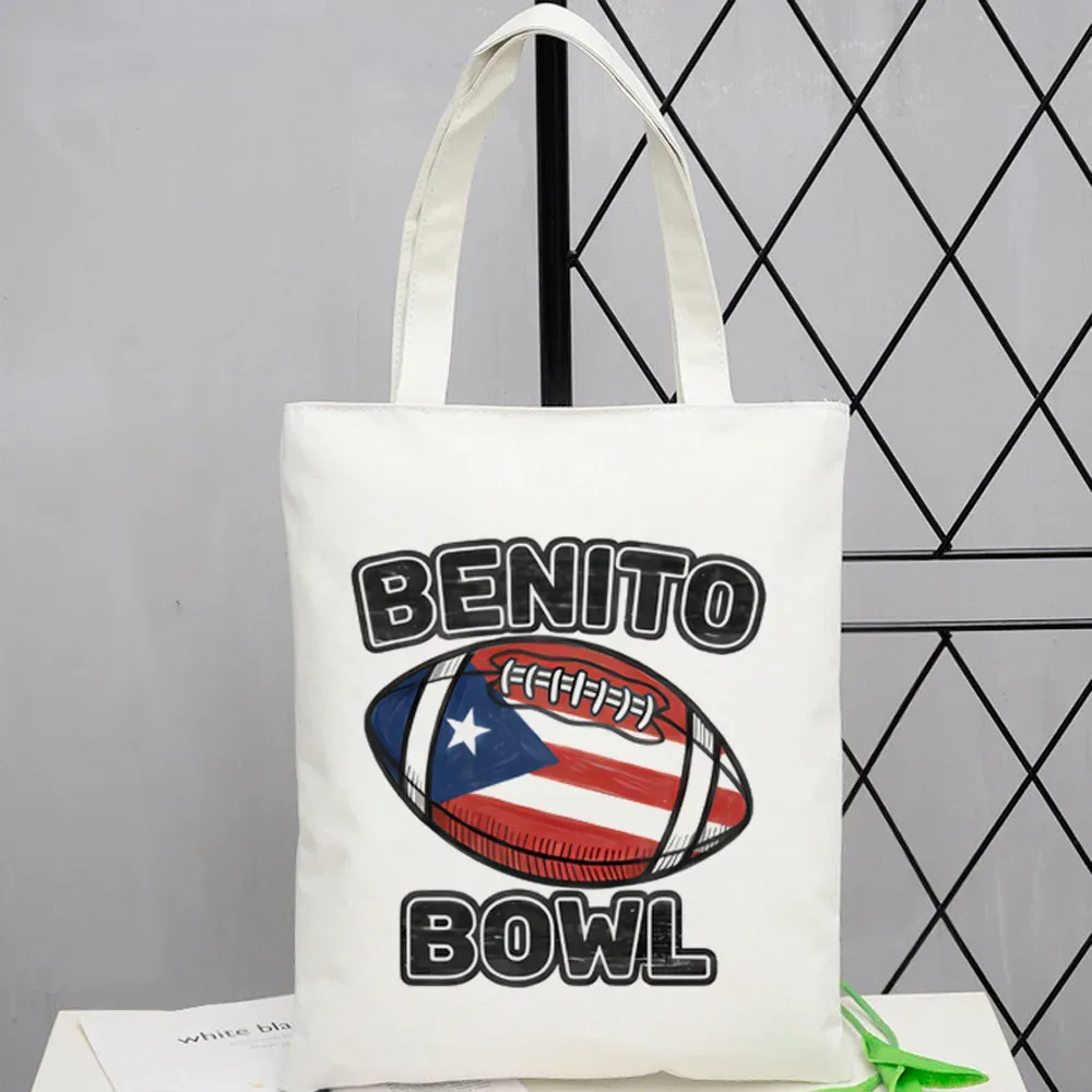 sac fourre-tout bad bunny, sac de courses personnalisable, pliable, réutilisable, à bandoulière, pour femme