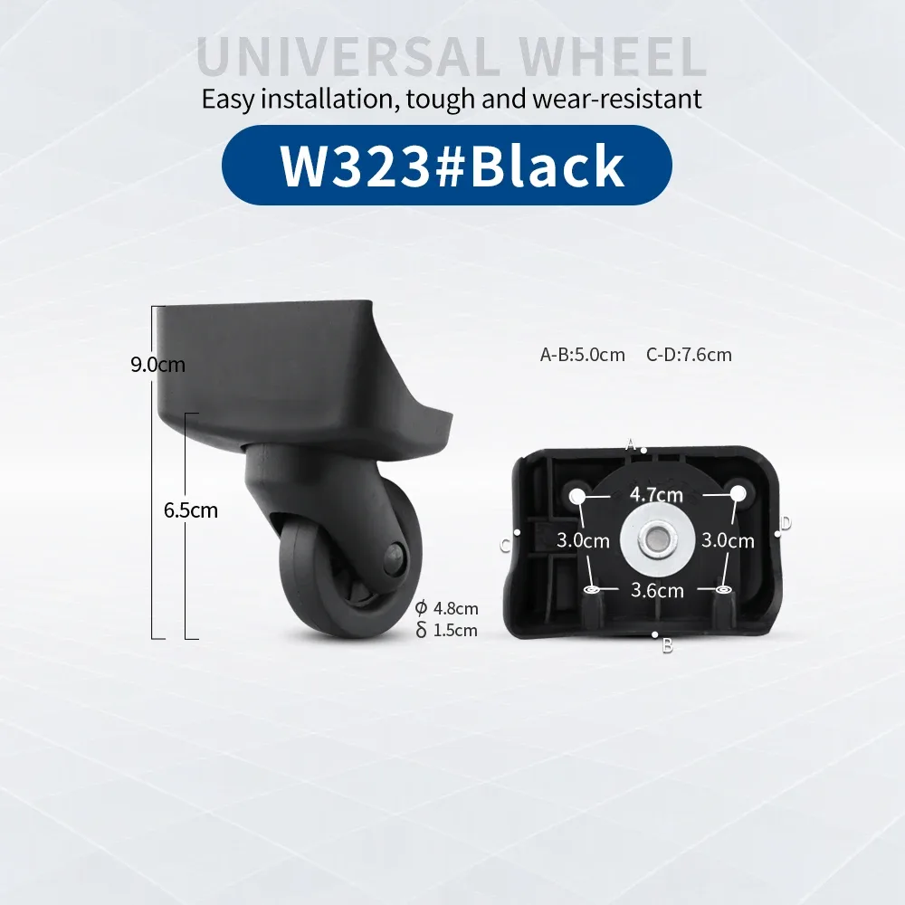 roues universelles pour valise, accessoires de réparation de roulettes de valise, roues pour bagages de voyage