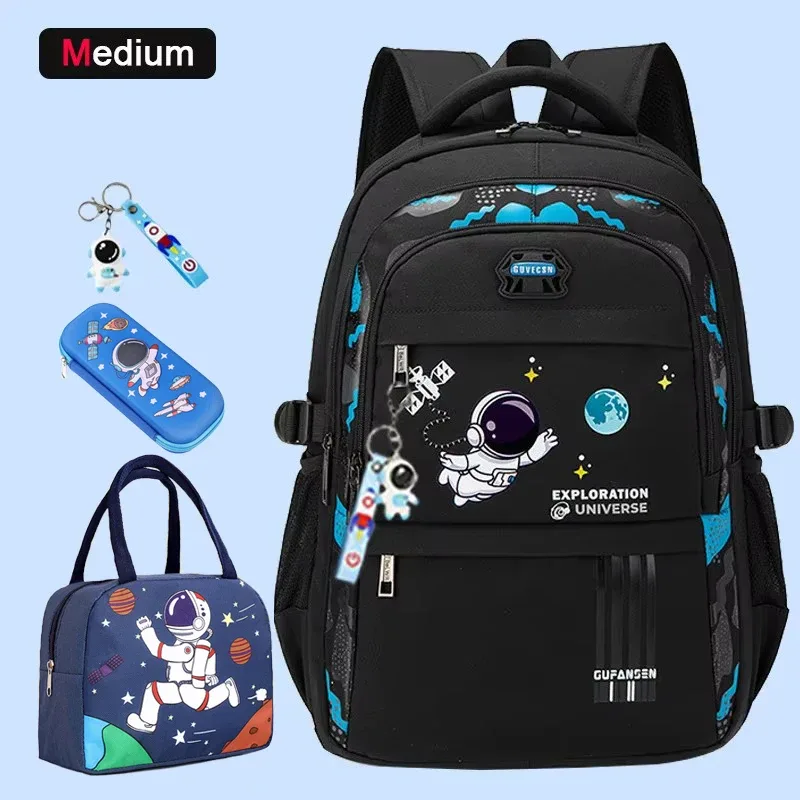sac à dos d'école astronsominitié pour garçon, cartable étanche pour enfant du primaire
