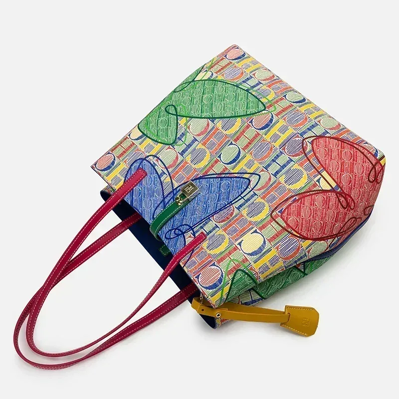 sac seau ch 2026 nouveau modèle de niche, sac à bandoulière léger, sac porté épaule, sac de banlieue grande capacité, texture cuir véritable, sac panier