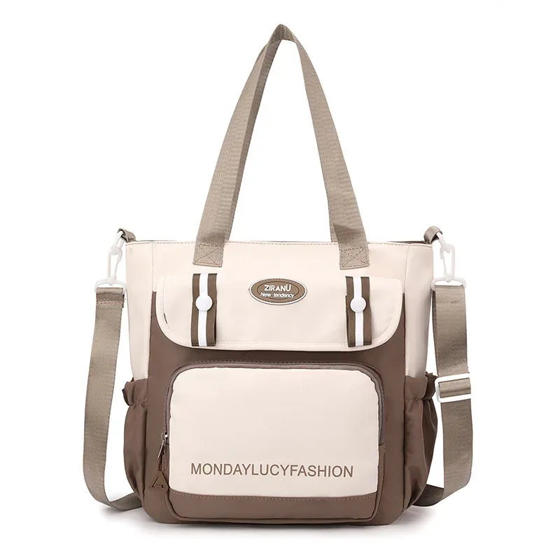 nouveau sac à dos léger et tendance grande capacité pour filles du primaire et du collège en nylon style frais et doux