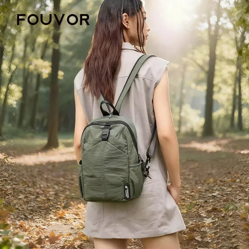 Fouvor – petits sacs à dos pour femmes, légers, multifonctionnels, pour l'extérieur, sac à bandoulière de voyage, de sport, pour étudiants, sacs à dos d'école 3043-05