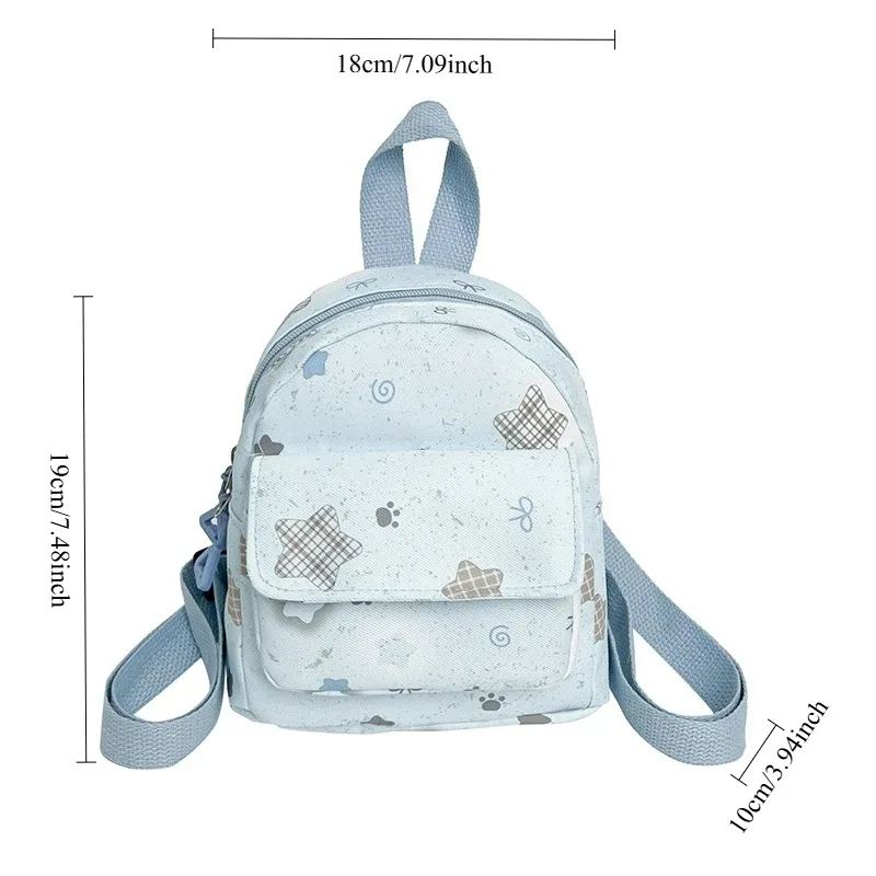 sac à dos en nylon pour femmes, style coréen tendance, personnalisé, polyvalent, petit sac à dos de loisirs, mini sac à dos pour les sports de plein air, usage quotidien