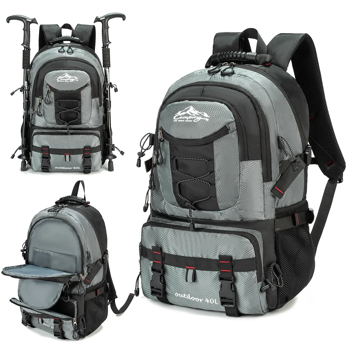 sac de randonnée en plein air, sac à dos de grande capacité de 60 l pour hommes et femmes, sac à dos de voyage de loisirs à la mode, sac de sport léger