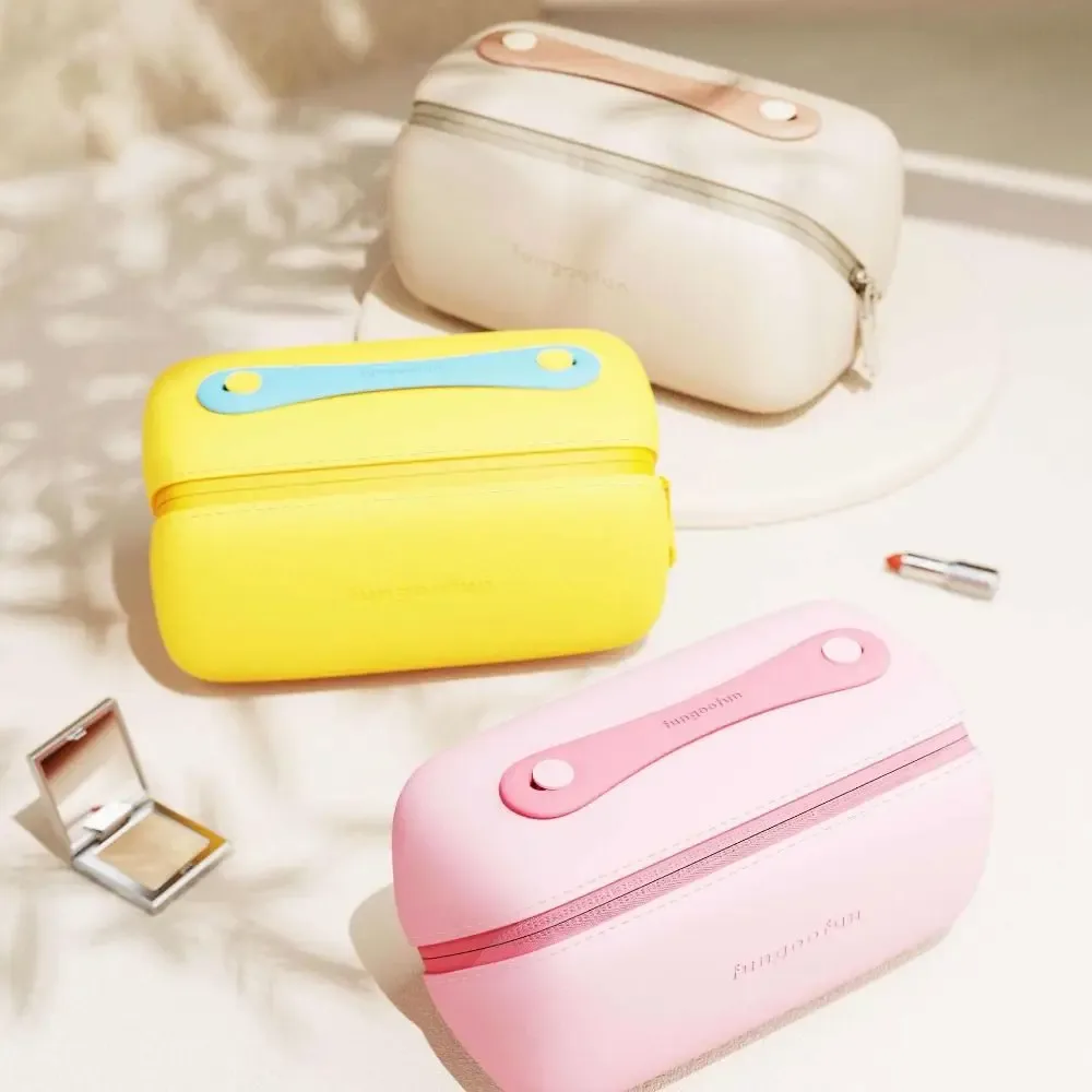 Sac de toilette de luxe portable grande capacité pour femme, design capsule, étanche, pour voyage