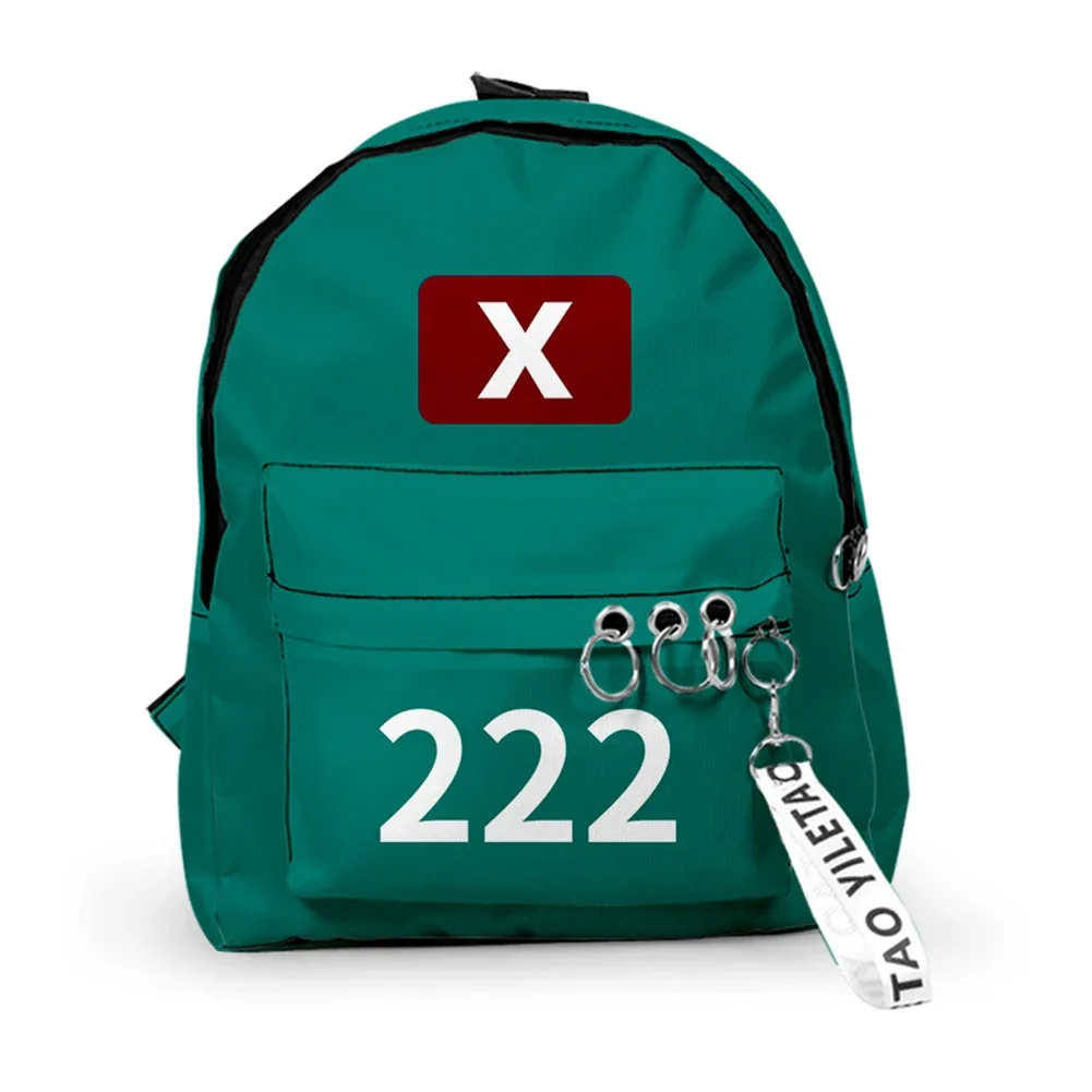 sac à dos cosplay game season2 coréen, sacs à bandoulière unisexes imprimés solides, sacs à main d'école de grande capacité pour étudiants