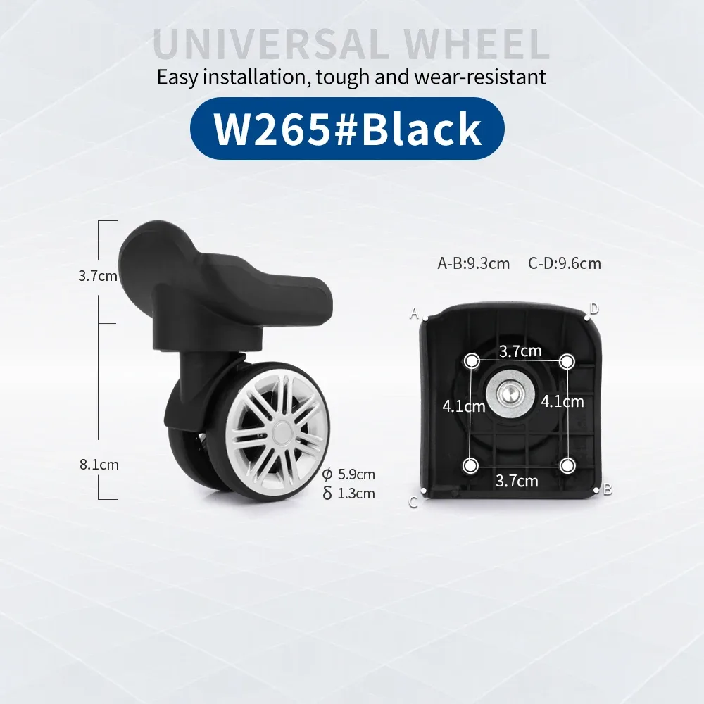 roues universelles pour valise, accessoires de réparation de roulettes de valise, roues pour bagages de voyage