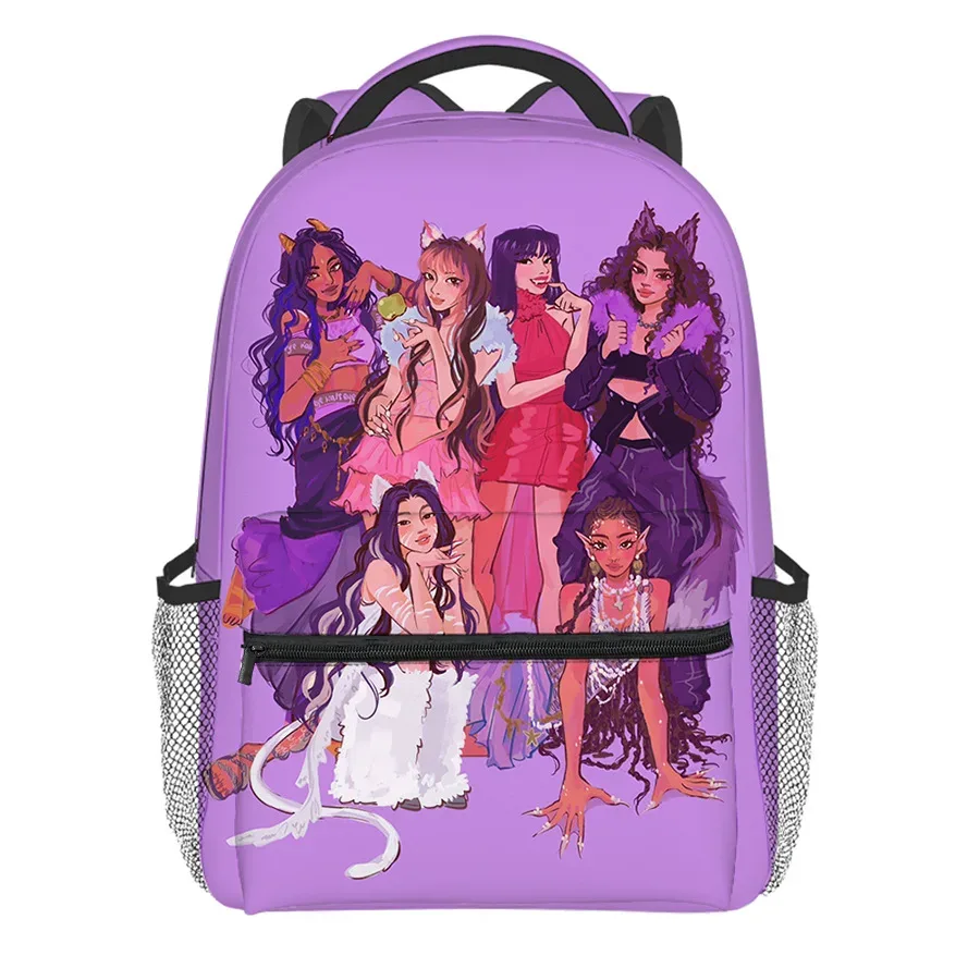 sac à dos de luxe kpop katseye pour étudiants, nouveauté populaire, sac à dos pour ordinateur portable, impression 3d, oxford, imperméable, pour garçons/filles, sacs à dos de voyage
