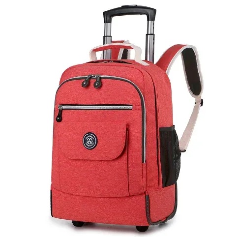 sacs à dos à roulettes pour ordinateur portable, sac à dos à roulettes de voyage étanche, grande capacité, sacs à roulettes pour hommes, bagages, sacs à main, 18 pouces