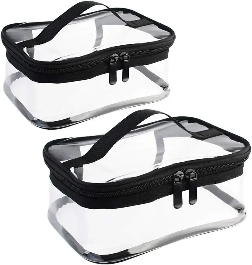 sacs de rangement de jouets transparents, sacs d'organisation de jouets en pvc transparent avec fermeture éclair, pochette de rangement de jouets étanche