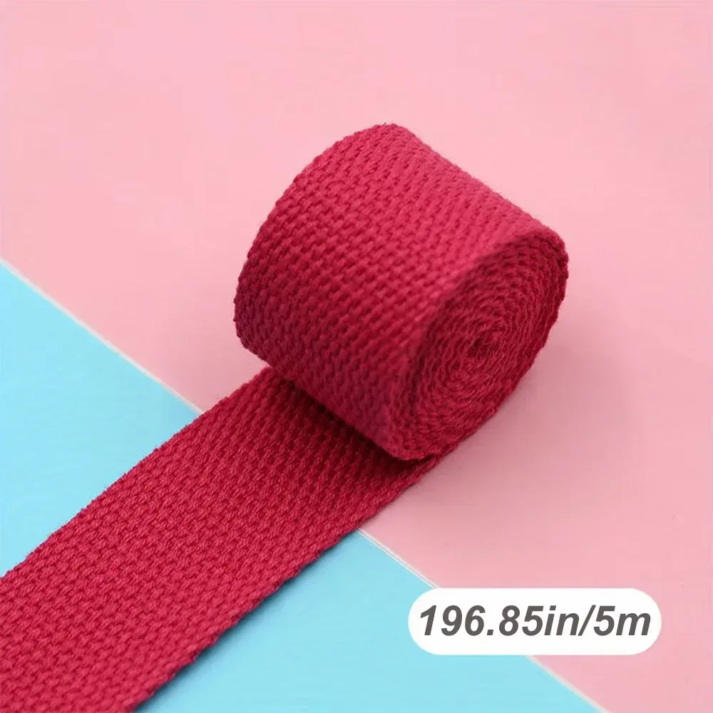 cerclage de sangle portable 5m x 32mm, pour sac à dos, bricolage, accessoires de ceinture de couture, ruban de décoration pour vêtements