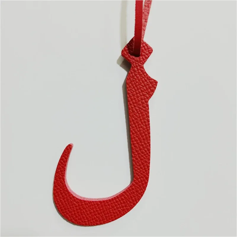 nouveau porte-clés de luxe en cuir véritable avec lettre arabe l, pendentif de sac à dos, breloque de sac pour femmes