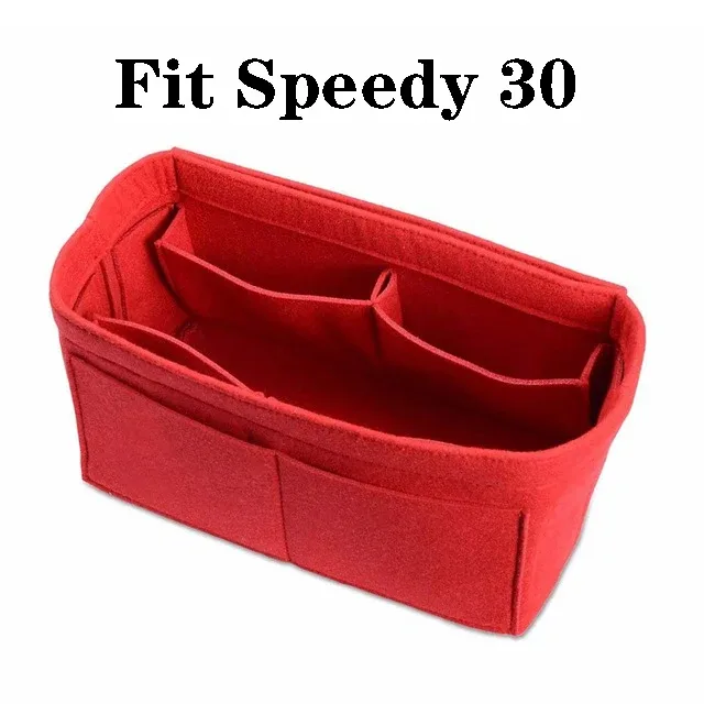 sac d'insertion d'organisateur de maquillage pour sac à main, sac à cosmétiques portatif de sac à main intérieur de voyage, sacs à cosmétiques adaptés à speedy neverfull