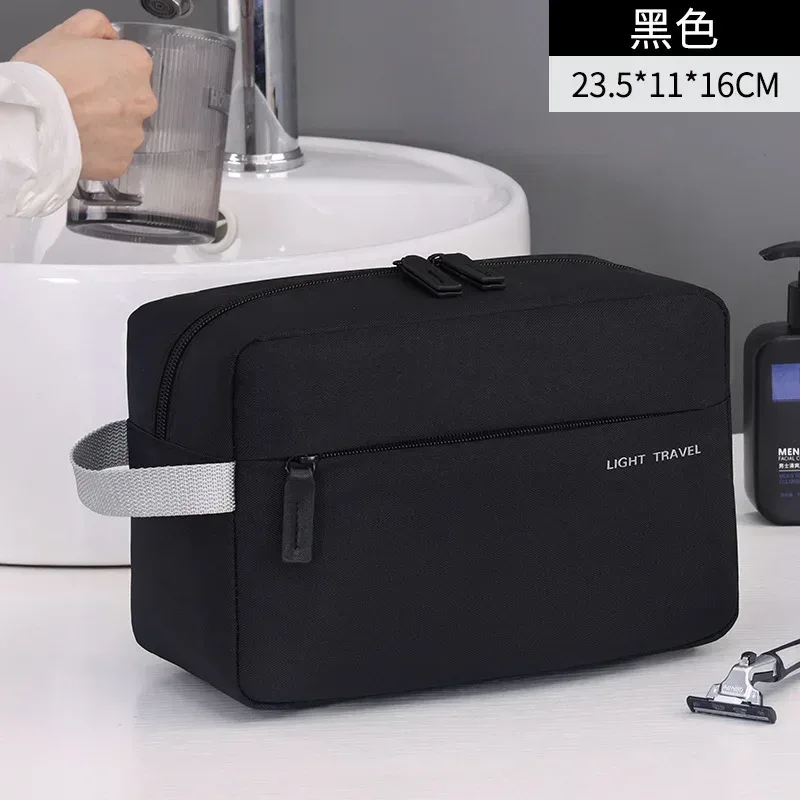 nouvelle trousse de toilette portable, ensemble de 3 pièces, essentiel pour les voyages, trousse de maquillage multifonctionnelle pour hommes, organisateur de cosmétiques, sac de rangement étanche