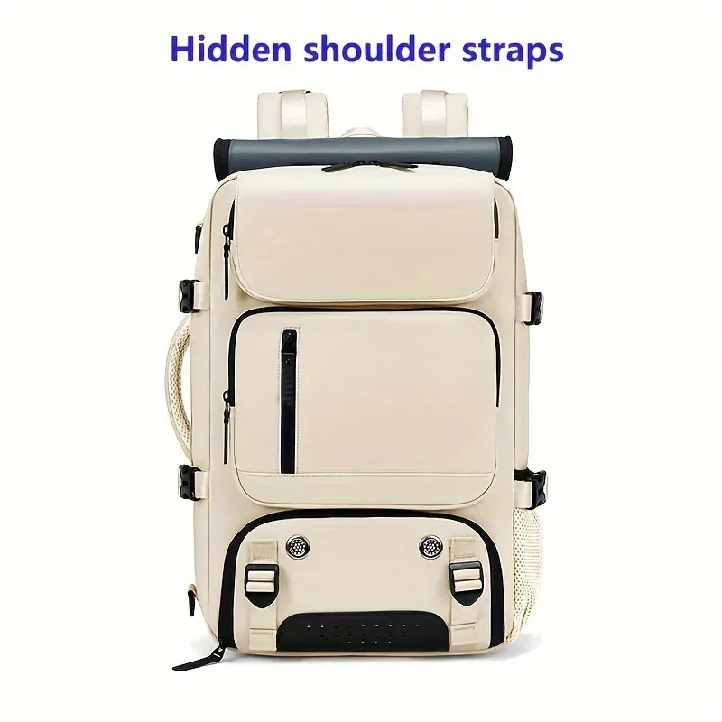 sac à dos de voyage pour femme, sac à dos imperméable pour ordinateur portable de 16 pouces avec sac à chaussures, port de chargement usb caché, sac à dos de randonnée et de camping