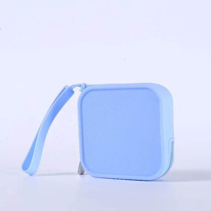 sac de rangement cosmétique carré en silicone grande capacité, étui de voyage portable et étanche pour pinceaux de maquillage et cosmétiques