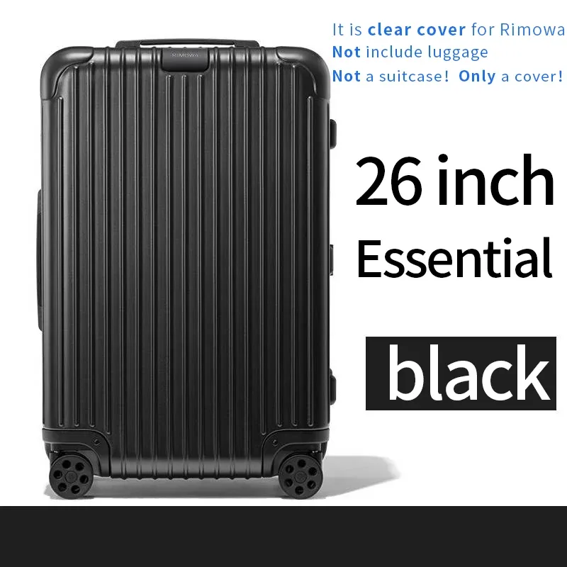housse de protection transparente pour bagages, applicable pour rimowa essential, 21 26 30 pouces, housse de valise rimowa salsa
