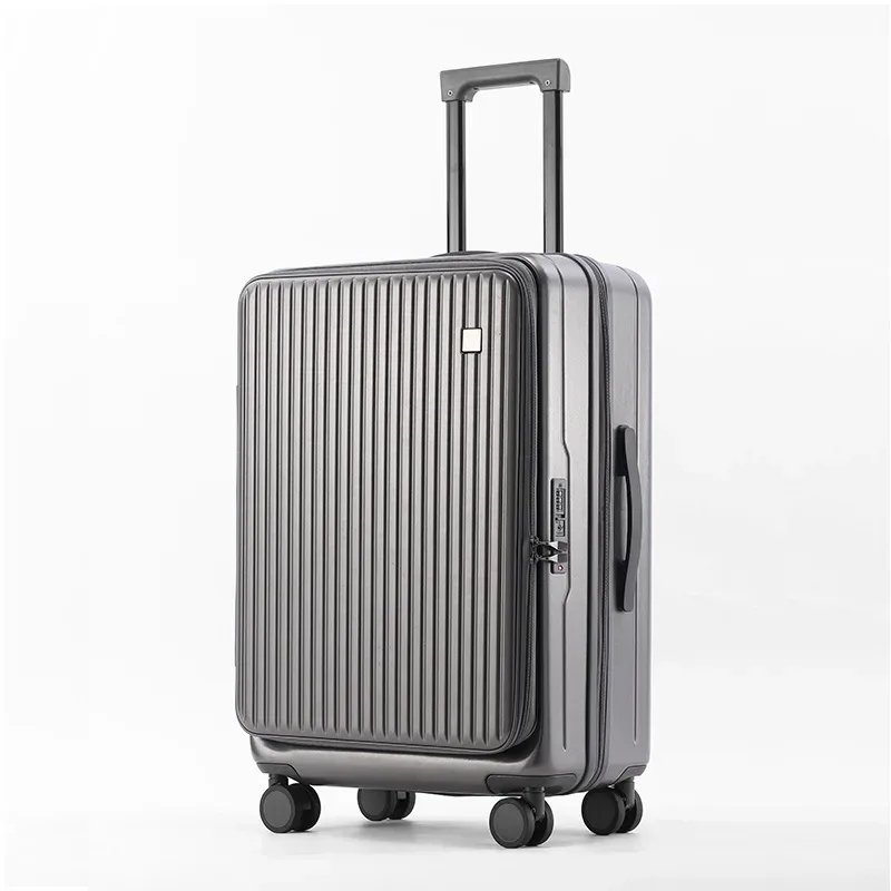 sushimu boîtier de chariot valise de voyage valise d'embarquement boîte de mot de passe valise roue portable sac à bagages roulant ouverture avant