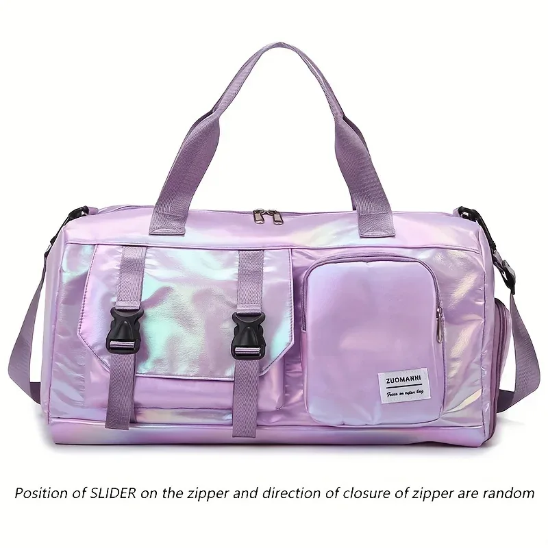 sac polochon de voyage en nylon pour femmes de grande capacité, fourre-tout de gymnastique pour les chevaux avec compartiment à chaussures, sac à main polyvalent pour sports et fitness